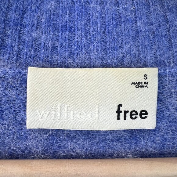 Wilfred Free Womens Sweater Alpaca Wool Relaxed Fit V-Neck Effortless Cozy Small - Picture 2 of 15